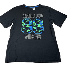 Load image into Gallery viewer, Boys black, cotton pyjama tee / top, GUC, size 14,  