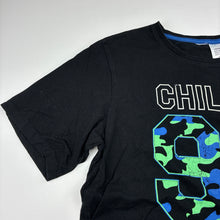 Load image into Gallery viewer, Boys black, cotton pyjama tee / top, GUC, size 14,  
