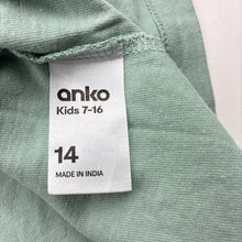 Load image into Gallery viewer, Boys Anko, green cotton tee / top, EUC, size 14,  