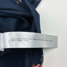 Load image into Gallery viewer, Mens DENIM &amp; FLOWER, navy cotton Christmas tee / top, armpit to armpit: 48cm, EUC, size M,  