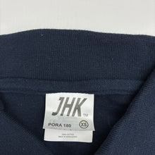 Load image into Gallery viewer, Mens JHK, navy cotton polo shirt top, armpit to armpit: 48cm, GUC, size XS,  