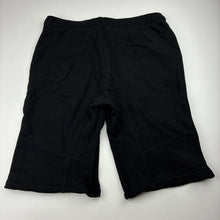Load image into Gallery viewer, Boys Anko, black cotton casual shorts, elasticated, GUC, size 16,  