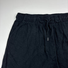 Load image into Gallery viewer, Unisex Anko, black cotton shorts, elasticated, EUC, size 16,  