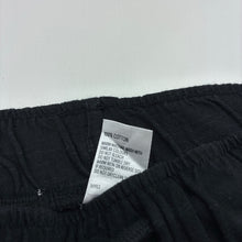 Load image into Gallery viewer, Unisex Anko, black cotton shorts, elasticated, EUC, size 16,  