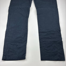 Load image into Gallery viewer, Mens JEFF BANKS, slim fit navy stretch cotton chino pants, W: 38.5cm across, Inside leg: 77.5cm, GUC, size 30,  