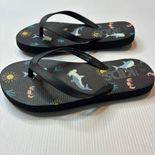 Load image into Gallery viewer, Shoes Cotton On, thongs, sharks, EU 32, US 1, EUC, size 13,  