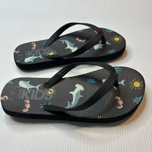 Load image into Gallery viewer, Shoes Cotton On, thongs, sharks, EU 32, US 1, EUC, size 13,  