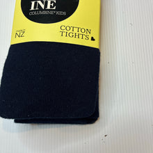 Load image into Gallery viewer, Girls COLUMBINE KIDS, navy cotton blend tights / stockings, NEW, size 9-10,  