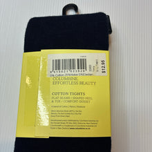 Load image into Gallery viewer, Girls COLUMBINE KIDS, navy cotton blend tights / stockings, NEW, size 9-10,  