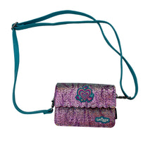 Load image into Gallery viewer, Toys Smiggle, purple sequin bag / purse, 13cm x 9cm, FUC,