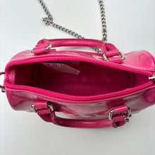 Load image into Gallery viewer, Toys Barbie, MINISO pink patent handbag, 17cm x 11cm, EUC,