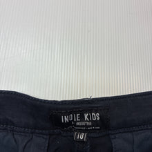 Load image into Gallery viewer, Boys Indie, navy stretch cotton chino shorts, adjustable, GUC, size 10,  