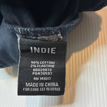 Load image into Gallery viewer, Boys Indie, navy stretch cotton chino shorts, adjustable, GUC, size 10,  