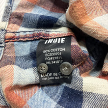 Load image into Gallery viewer, Boys Indie, checked cotton long sleeve shirt, GUC, size 12,  