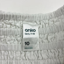 Load image into Gallery viewer, Girls Anko, lined broderie cotton skirt, elasticated, L: 41cm, FUC, size 10,  