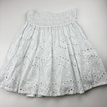 Load image into Gallery viewer, Girls Anko, lined broderie cotton skirt, elasticated, L: 41cm, FUC, size 10,  