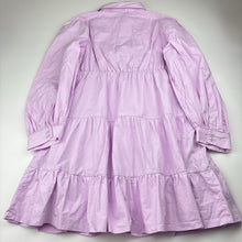 Load image into Gallery viewer, Girls Bardot Junior, lined cotton long sleeve dress, EUC, size 14, L: 74cm