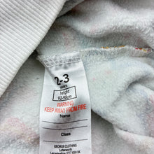 Load image into Gallery viewer, Girls George, fleece lined lightweight cotton sweater / jumper, FUC, size 2-3,  