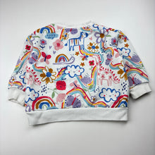 Load image into Gallery viewer, Girls George, fleece lined lightweight cotton sweater / jumper, FUC, size 2-3,  