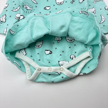 Load image into Gallery viewer, Girls Milk &amp; Masuki, organic cotton romper dress, labels removed, EUC, size 00, L: 35cm