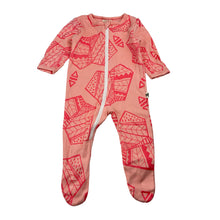 Load image into Gallery viewer, Girls Milk &amp; Masuki, organic cotton zip coverall / romper, EUC, size 000,  