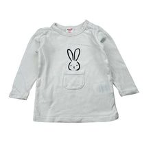 Load image into Gallery viewer, Unisex Seed, stretchy long sleeve top, rabbit, GUC, size 00,  