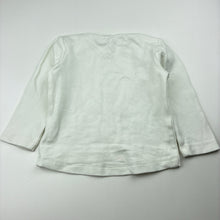 Load image into Gallery viewer, Girls Milk &amp; Masuki, organic cotton long sleeve top, labels removed, armpit to armpit: 26cm, shoulder to cuff: 26cm, EUC, size 0-1,  