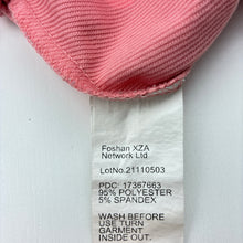 Load image into Gallery viewer, Girls pink, lightweight pants / bottoms, elasticated, FUC, size 0,  