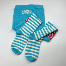 Load image into Gallery viewer, Girls Paper Wings, stretchy stockings / tights, no size, EUC, size 6-7,  
