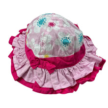 Load image into Gallery viewer, Girls Tiny Little Wonders, floral cotton bucket hat, GUC, size 00,  