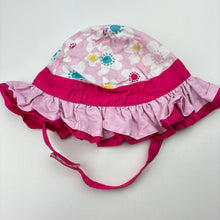 Load image into Gallery viewer, Girls Tiny Little Wonders, floral cotton bucket hat, GUC, size 00,  