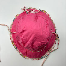 Load image into Gallery viewer, Girls Toshi, reversible pink/floral cotton bucket hat, FUC, size 3-5,  
