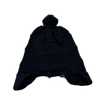 Load image into Gallery viewer, Unisex OUCH, navy knitted cotton hat / beanie, GUC, size 000-00,  