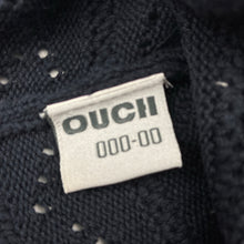 Load image into Gallery viewer, Unisex OUCH, navy knitted cotton hat / beanie, GUC, size 000-00,  