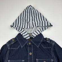 Load image into Gallery viewer, Boys Pumpkin Patch, long-sleeve shirt, detachable hood, roll tab sleeves, GUC, size 2,  