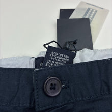 Load image into Gallery viewer, Boys Gant, navy cotton blend pants,adjustable, Inside leg: 33cm, NEW, size 2,  