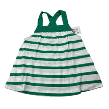 Load image into Gallery viewer, Girls Baby Gap, green and white striped tank with cross-over straps, NEW, size 3,  