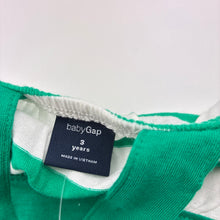 Load image into Gallery viewer, Girls Baby Gap, green and white striped tank with cross-over straps, NEW, size 3,  