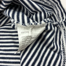 Load image into Gallery viewer, Girls Sprout, navy and white striped cotton sleeveless dress, FUC, size 1, L: 40cm