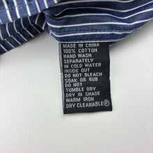 Load image into Gallery viewer, Boys Industrie, blue &amp; white striped long sleeve cotton shirt, EUC, size 2,  