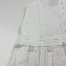 Load image into Gallery viewer, Girls Gumboots, lined cotton sleeveless dress, light mark on back, FUC, size 12 months, L: 45cm