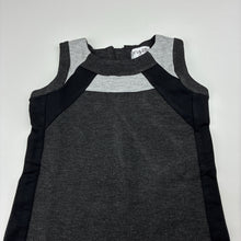 Load image into Gallery viewer, Girls Origami, grey sleeveless dress, GUC, size 1, L: 42cm