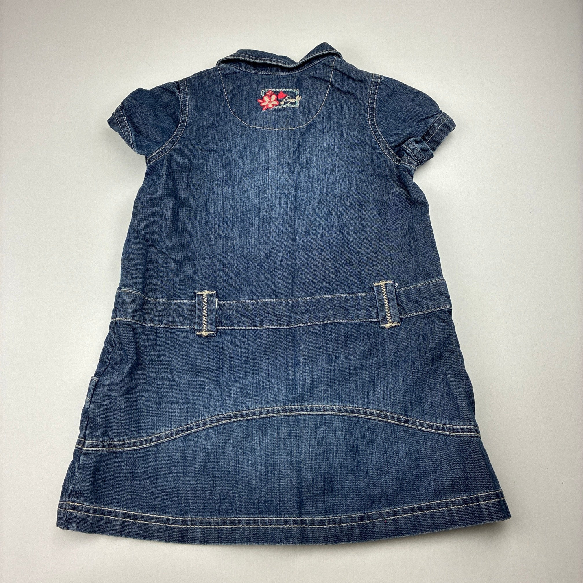 esprit denim dress Vintage ESPRIT Denim Dress Little denim mini dress with adjustable tie waistband and cute logo detailing on the front! Size: kids 14, women's XS-S Starting bid: $12 Shipping: $8 BIN: $35 shipped