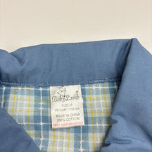 Load image into Gallery viewer, Unisex Baby Lamb, blue lightweight cotton jacket, popper fastening , GUC, size 6,  