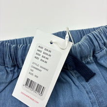 Load image into Gallery viewer, Girls Seed, chambray cotton shorts, elasticated, NEW, size 000,  