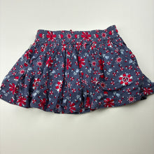Load image into Gallery viewer, Girls Run Scotty Run, lined floral skirt, elasticated, FUC, size 0,  
