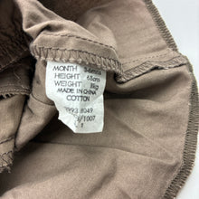 Load image into Gallery viewer, Girls hundreds + thousands, brown cotton shirt dress, GUC, size 00, L: 35cm