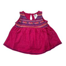 Load image into Gallery viewer, Girls Target, pink cotton embroidered top, GUC, size 000,  