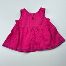 Load image into Gallery viewer, Girls Target, pink cotton embroidered top, GUC, size 000,  