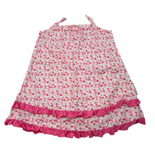 Load image into Gallery viewer, Girls Mini Molly, cotton floral summer party dress, EUC, size 0, L: 39cm